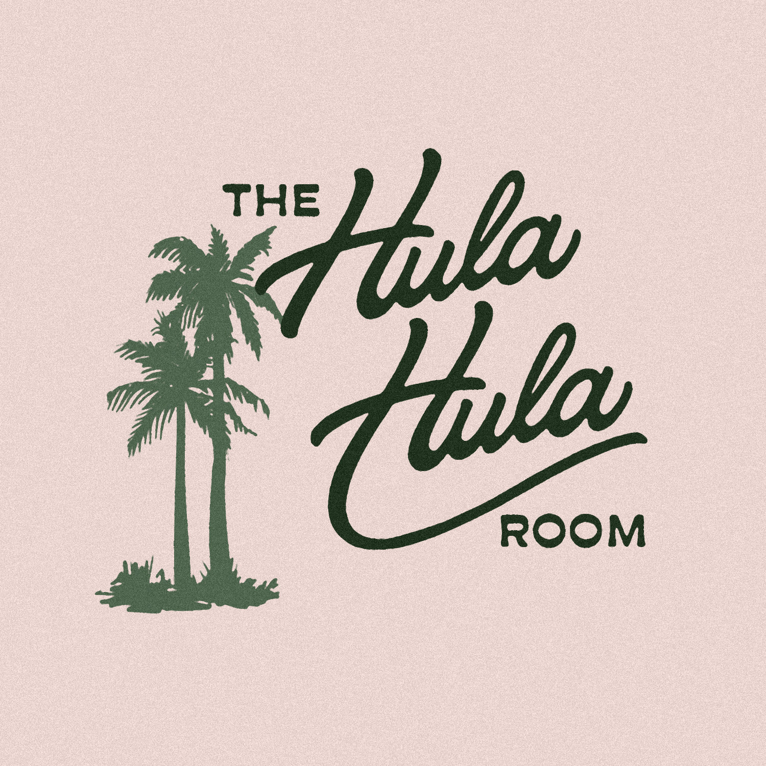 Logo Design for The Hula Hula Room Tiki Bar in Torrance California designed by Stellen Design logo design and branding agency in Los Angeles California specializing in logo design for hospitality brands