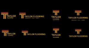 Logo marks of Taylor Flooring by Stellen Design