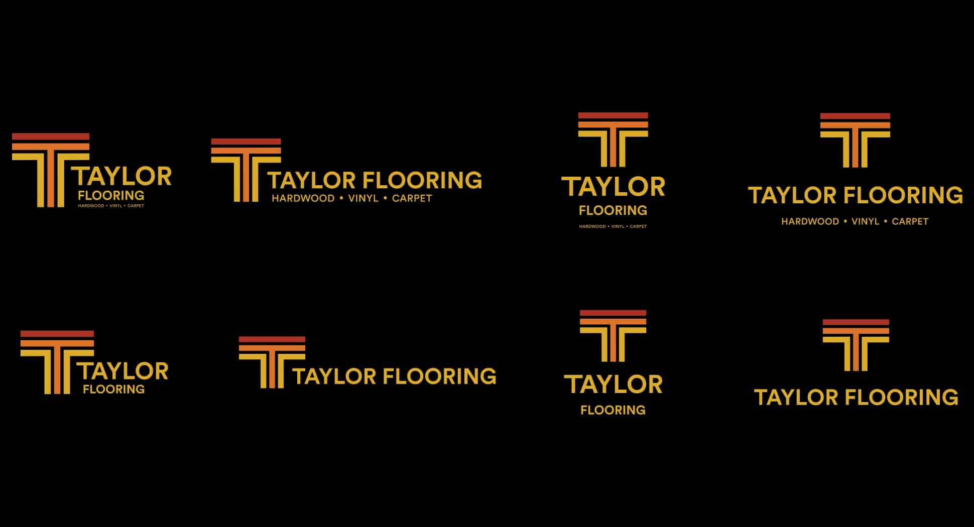 Logo marks of Taylor Flooring by Stellen Design