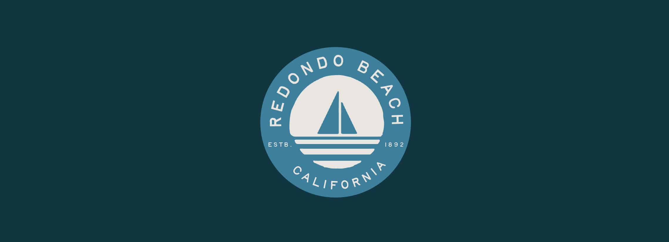 Redondo Beach’s vibrant logo design with custom brand colors and creative assets from Stellen Design Branding Agency.