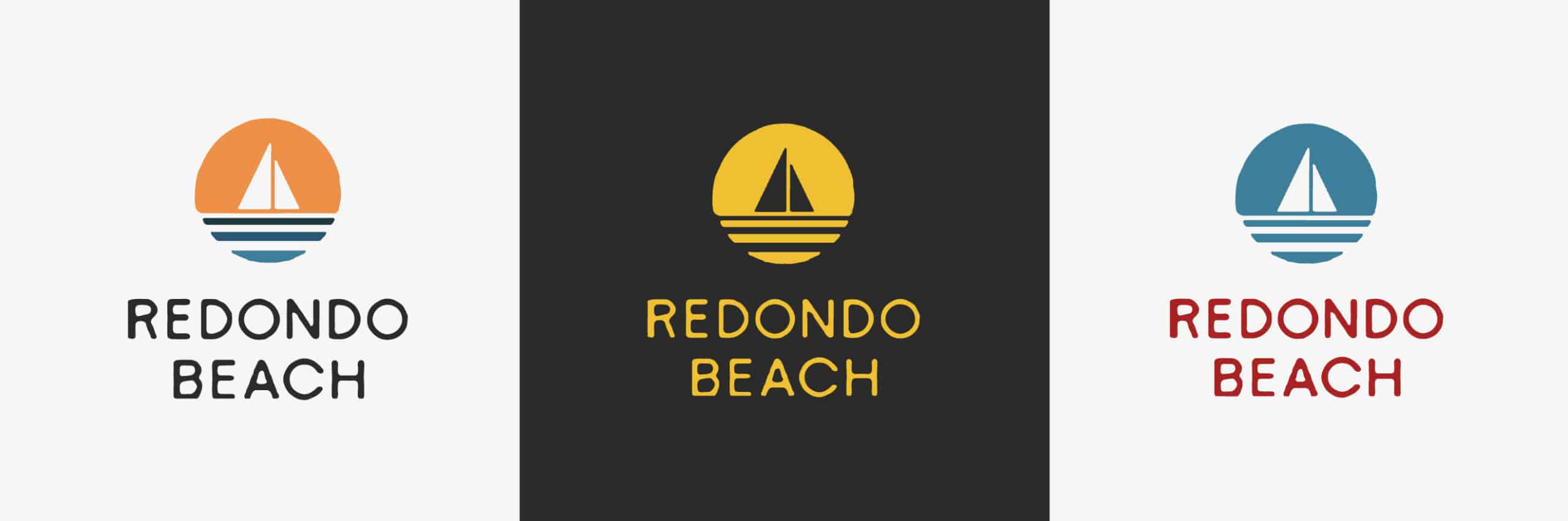 Fresh and vibrant new city logo design for Redondo Beach, California, crafted by Stellen Design Branding Agency.