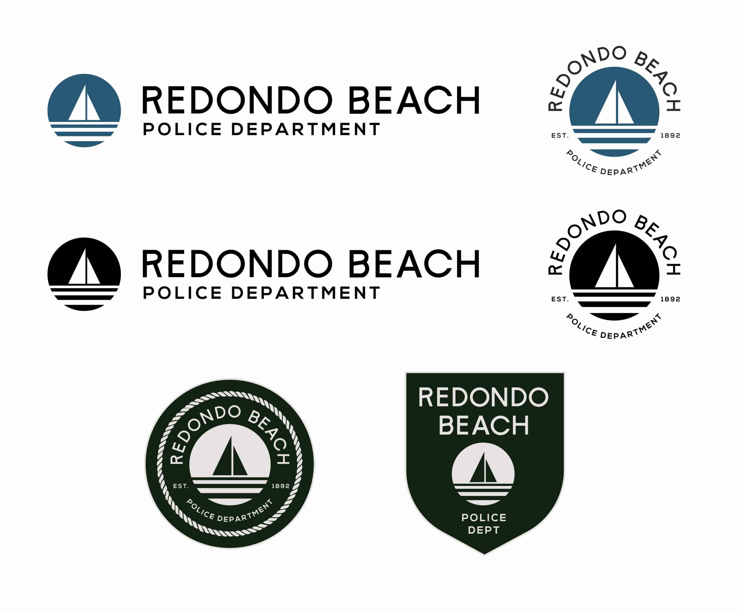 Redondo Beach logo redesign, featuring updated branding elements from Stellen Design Branding Agency.