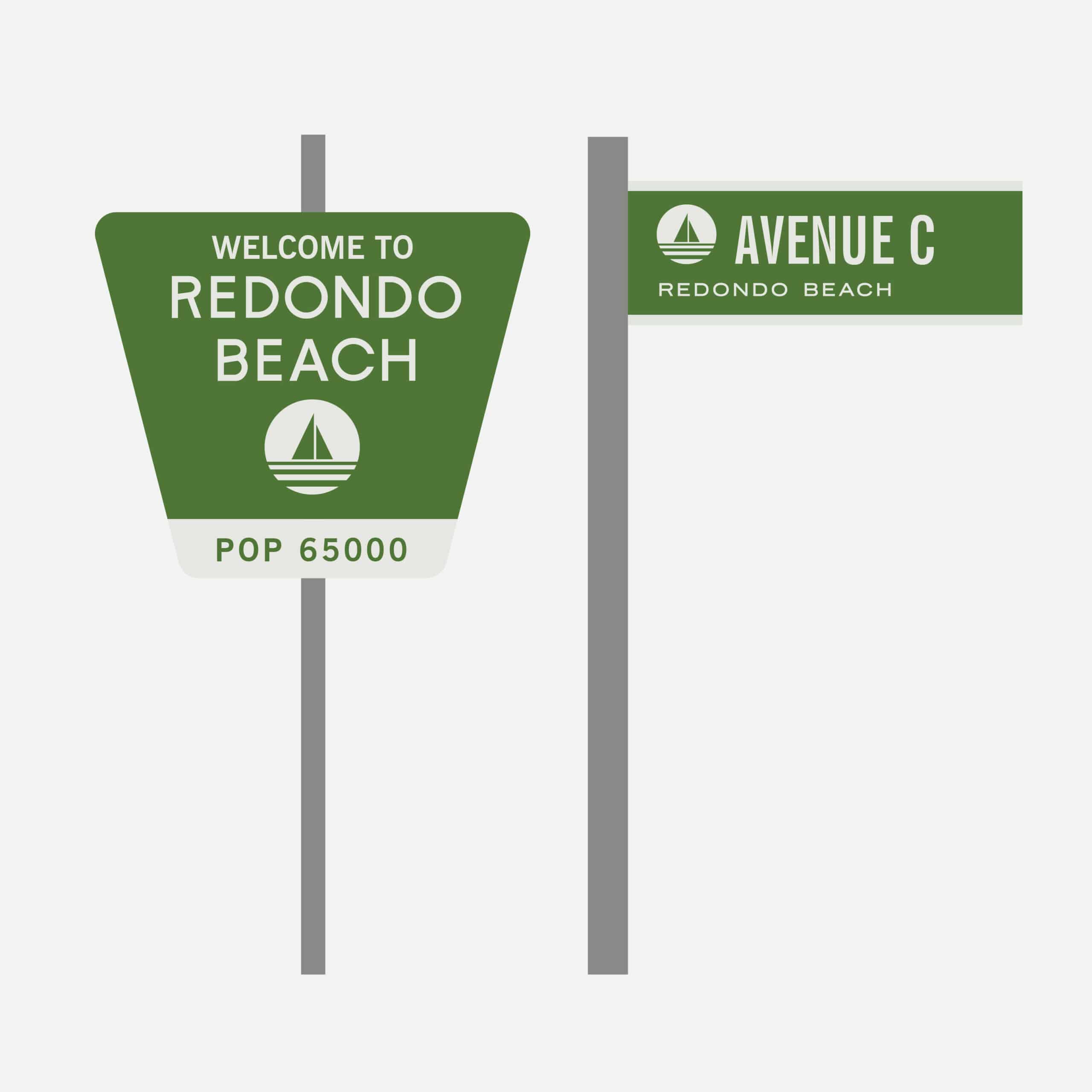 Dynamic brand design for Redondo Beach, illustrating effective branding strategies by Stellen Design Branding Agency.