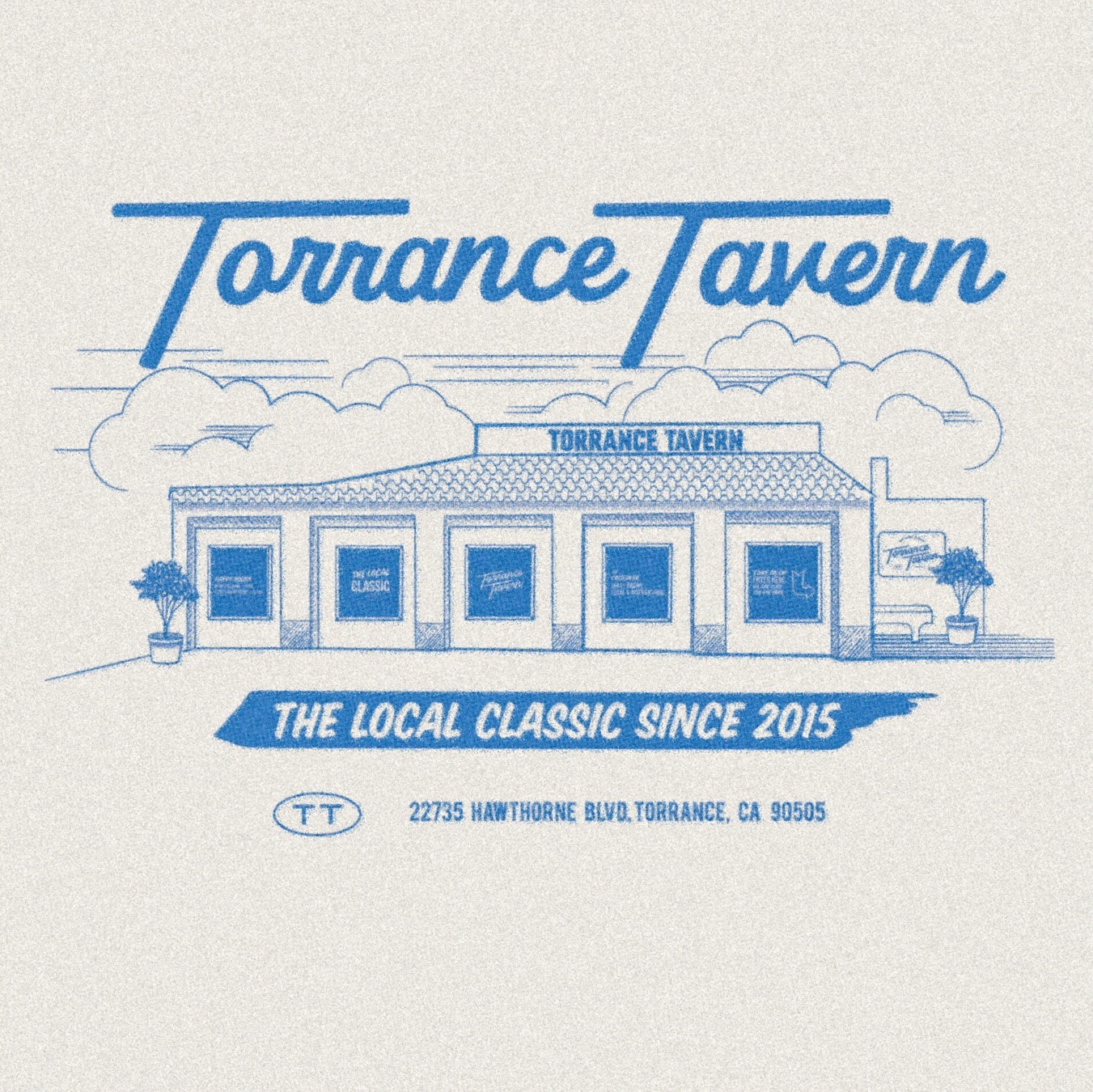 Torrance Tavern Restaurant Branding building Illustrations by Stellen Design Restaurant Branding Agency in Los Angeles