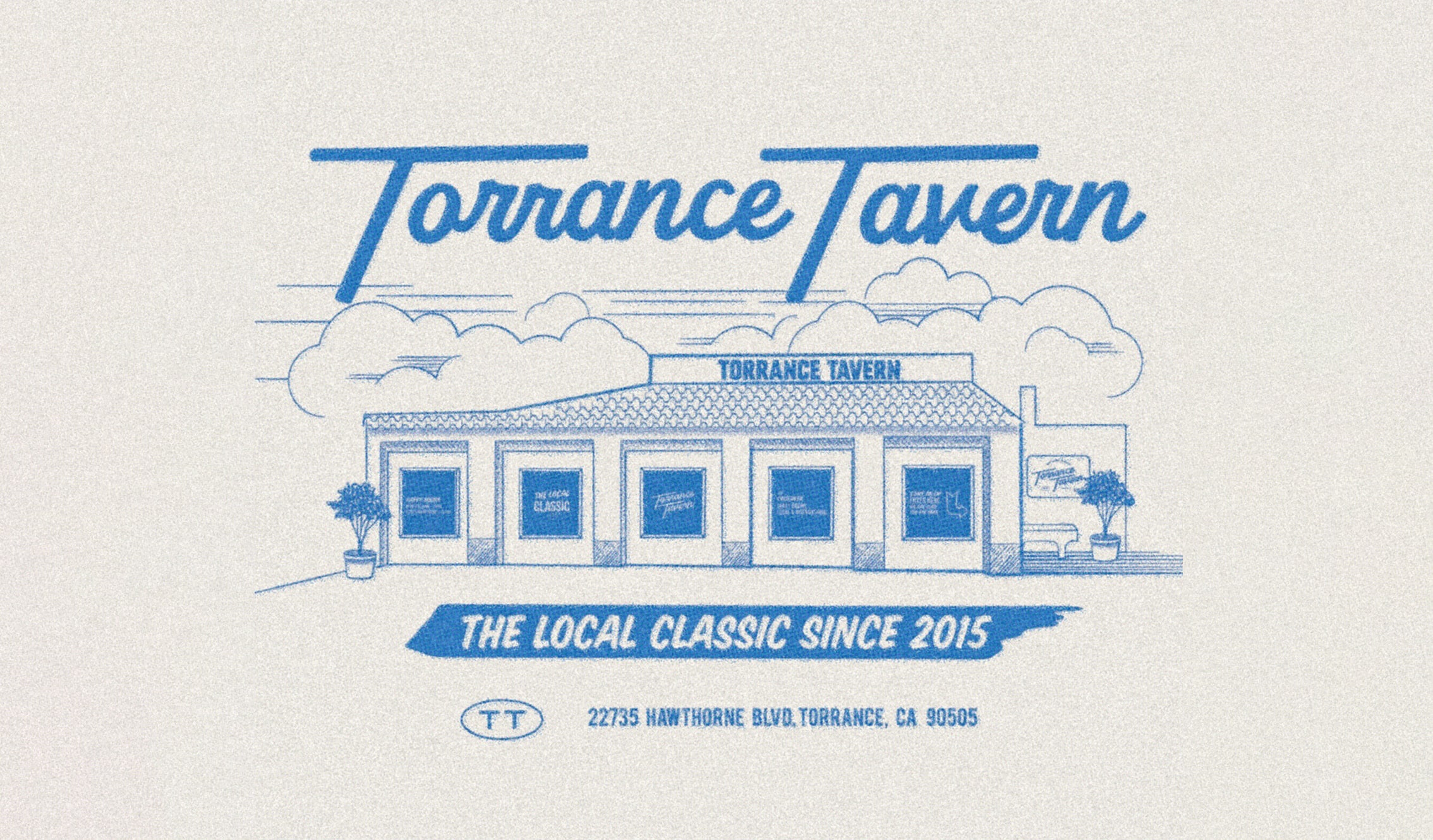 Torrance Tavern Restaurant Branding building Illustrations by Stellen Design Restaurant Branding Agency in Los Angeles